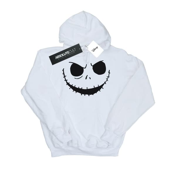 Disney Mens Nightmare Before Christmas Jack´s Face Bold Hoodie