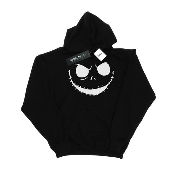 Disney Mens Nightmare Before Christmas Jack´s Face Bold Hoodie