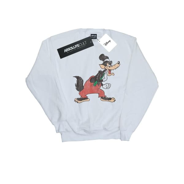 Disney Mens Three Little Pigs Big Bad Wolf Sweatshirt