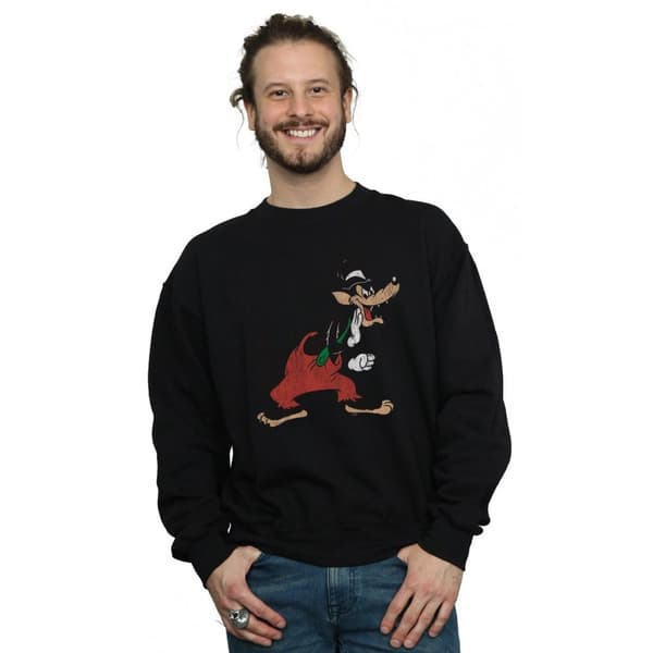Disney Mens Three Little Pigs Big Bad Wolf Sweatshirt