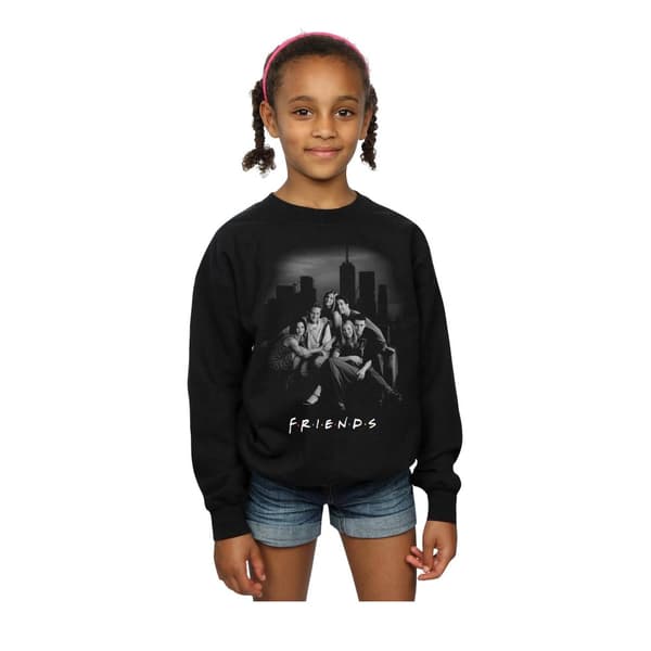 Friends Girls Group Photo Skyline Sweatshirt