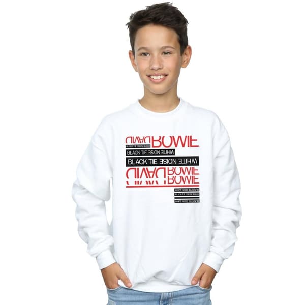 David Bowie Pojkar Black Tie White Noise Sweatshirt