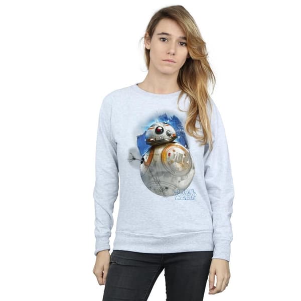 Star Wars Womens/Ladies The Last Jedi BB-8 Brushed Sweatshirt