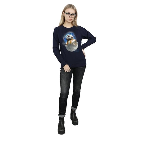 Star Wars Womens/Ladies The Last Jedi BB-8 Brushed Sweatshirt