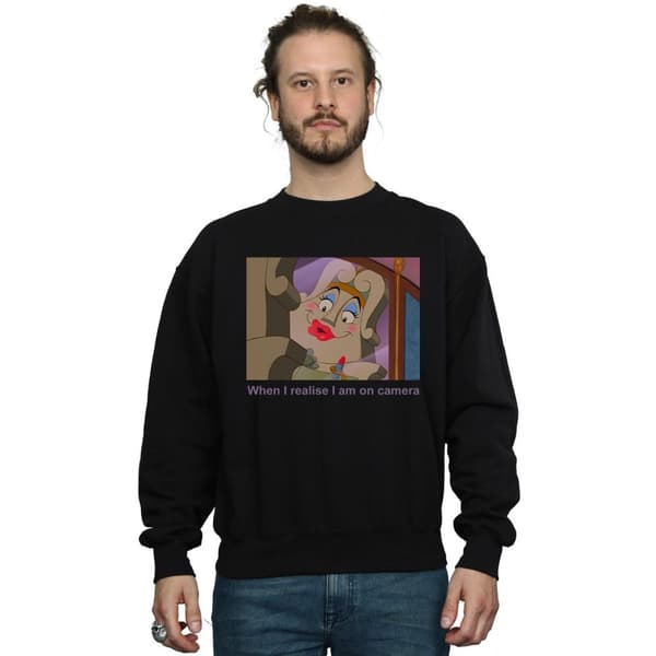 Disney Mens Beauty And The Beast Madame De La Grande Bouche Sweatshirt
