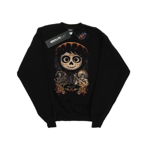 Disney Pojkar Coco Miguel Face Poster Sweatshirt Black 9-11 Years