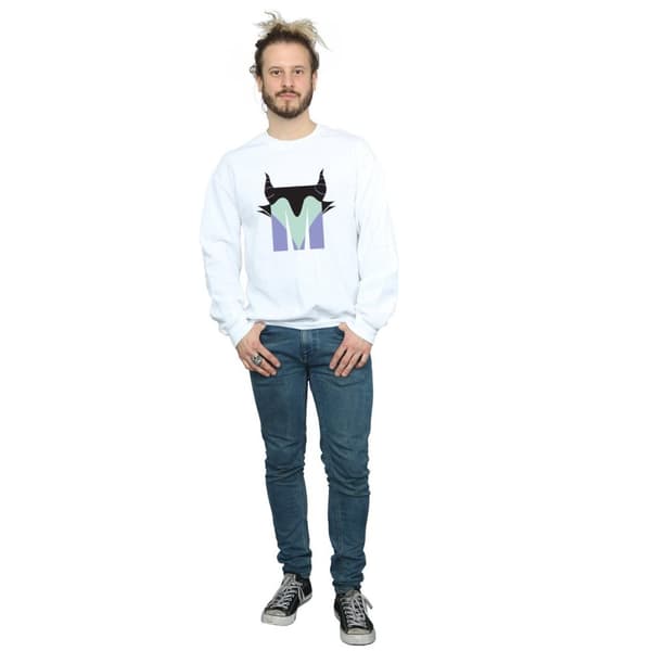 Disney Mens Alphabet M Is For Maleficent Sweatshirt