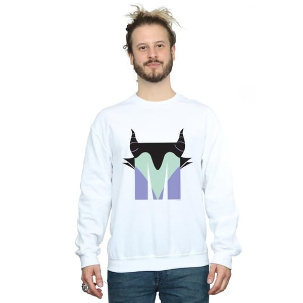 Disney Mens Alphabet M Is For Maleficent Sweatshirt