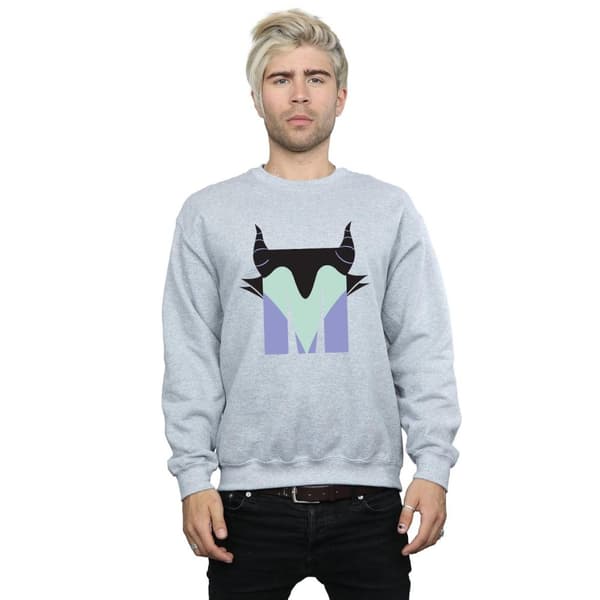 Disney Mens Alphabet M Is For Maleficent Sweatshirt