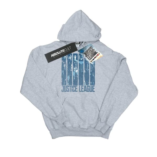 DC Comics Mens Justice League Movie Double Indigo Hoodie