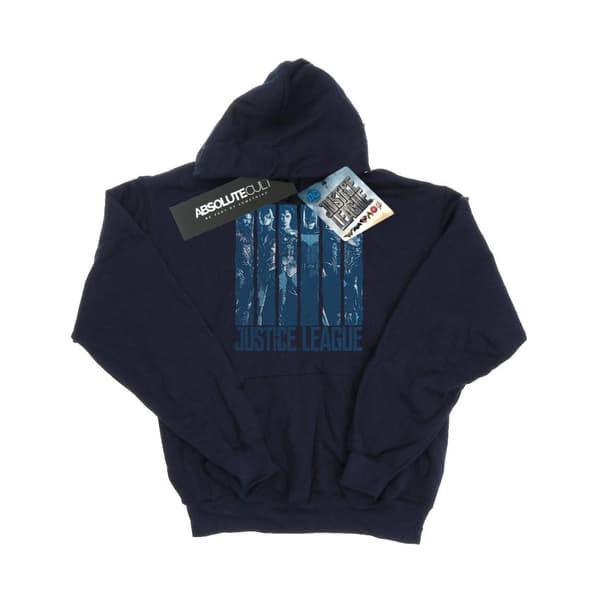 DC Comics Mens Justice League Movie Double Indigo Hoodie