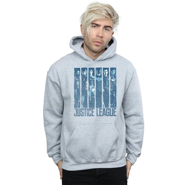 DC Comics Mens Justice League Movie Double Indigo Hoodie