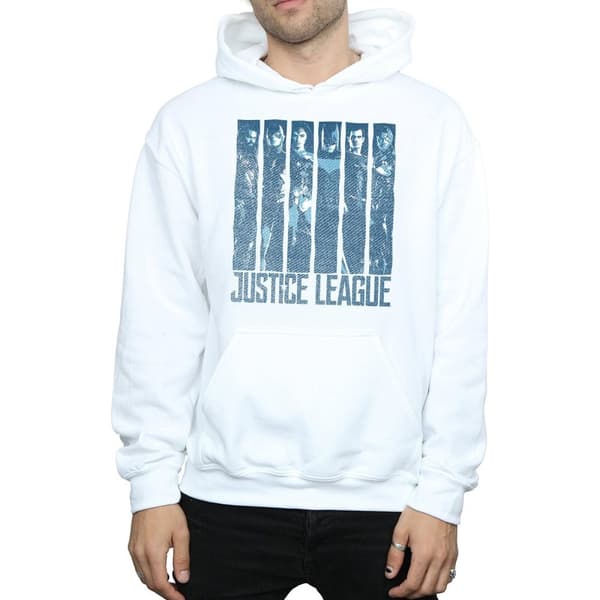 DC Comics Mens Justice League Movie Double Indigo Hoodie