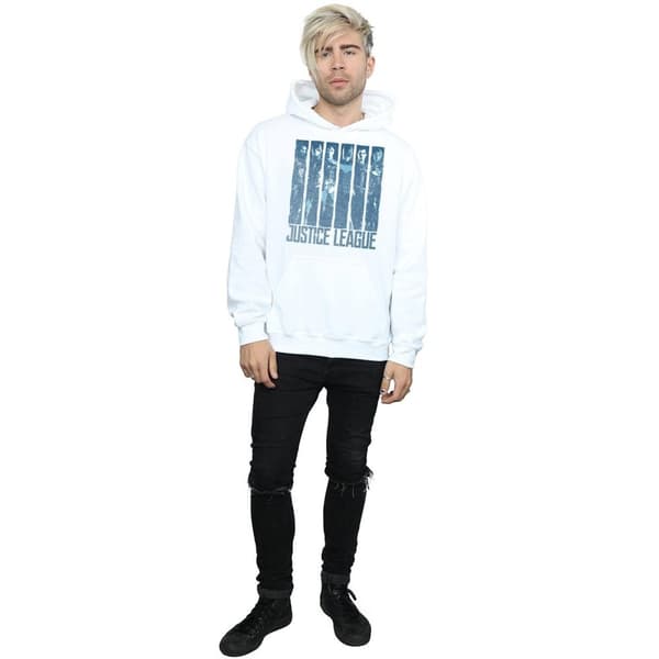 DC Comics Mens Justice League Movie Double Indigo Hoodie