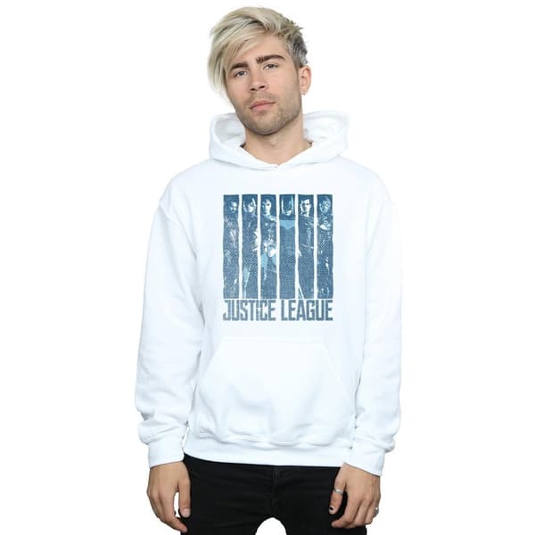 DC Comics Mens Justice League Movie Double Indigo Hoodie