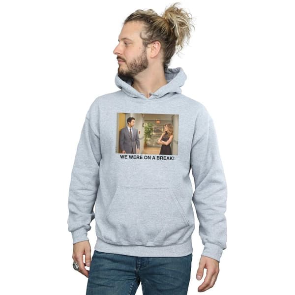 Friends Mens We Were On A Break Hallway Hoodie