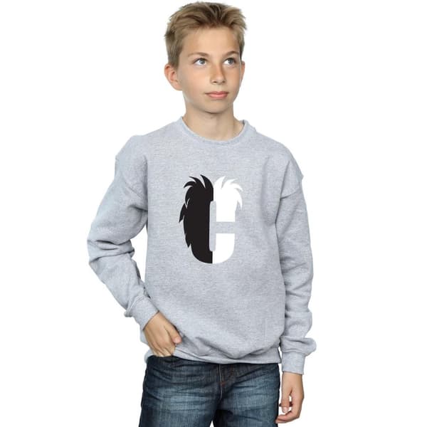 Disney Sweatshirt med alfabetet C för Cruella De Vil för pojkar