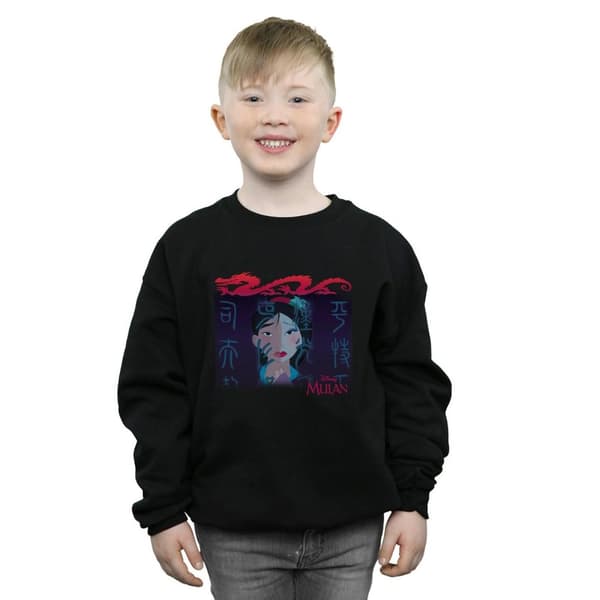 Disney Boys Mulan Geisha Face Sweatshirt