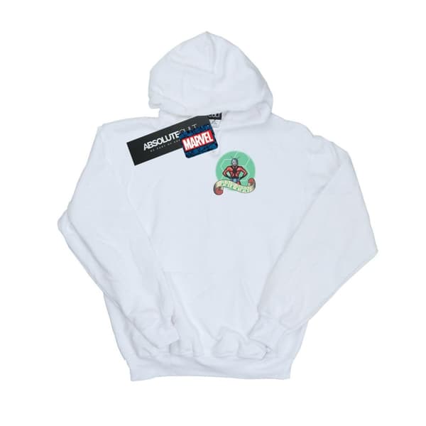 Marvel Mens Ant-Man Tattoo Breast Print Hoodie White L