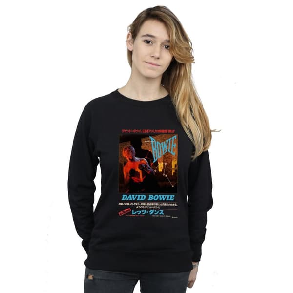 David Bowie Womens/Ladies Asian Poster Sweatshirt