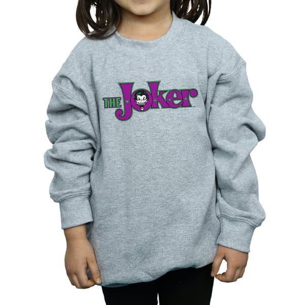 DC Comics Sweatshirt med textlogotyp från The Joker för flickor