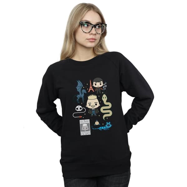 Fantastic Beasts Womens/Ladies Chibi Grindelwald Sweatshirt