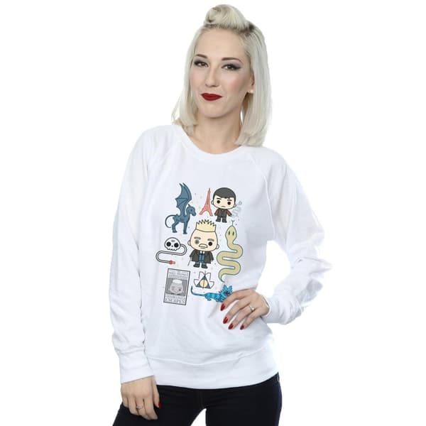 Fantastic Beasts Womens/Ladies Chibi Grindelwald Sweatshirt