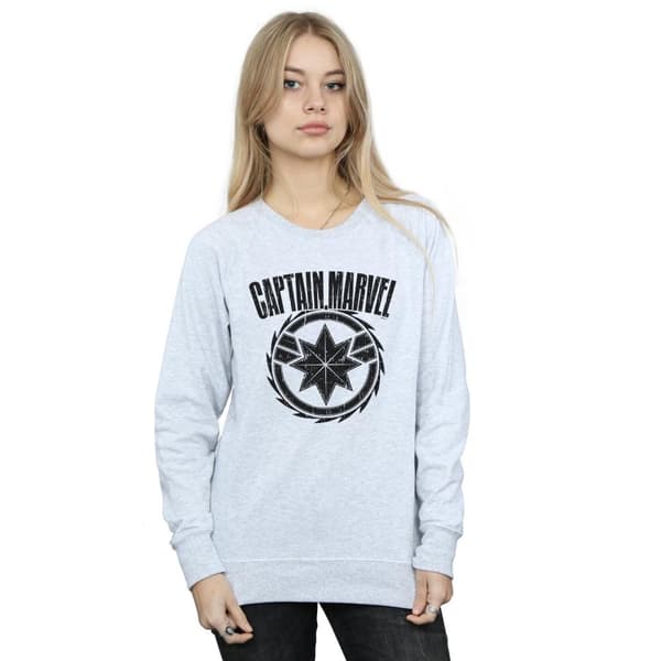 Marvel Womens/Ladies Captain Marvel Blade Emblem Sweatshirt