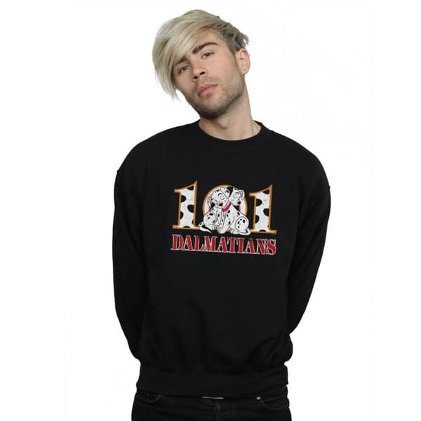 Disney Mens 101 Dalmatians Puppy Hug Sweatshirt