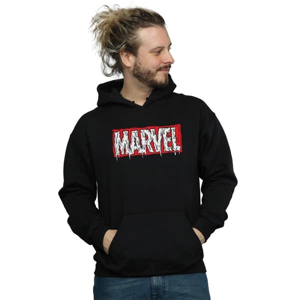 Marvel Mens Drip Logo Hoodie