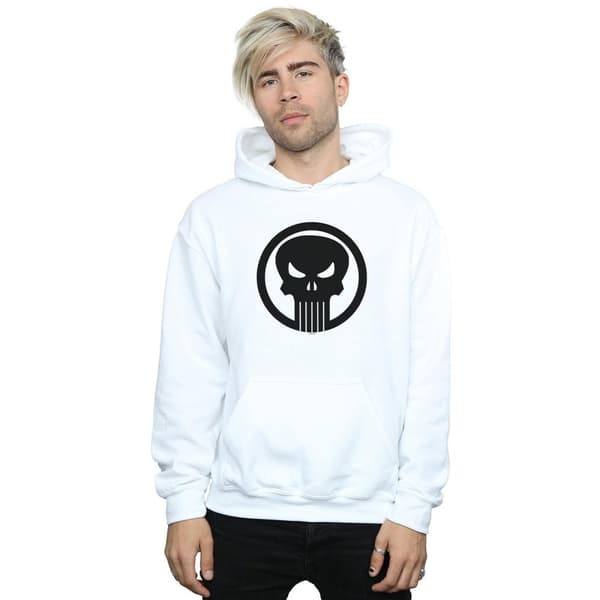 Marvel Mens The Punisher Skull Circle Hoodie