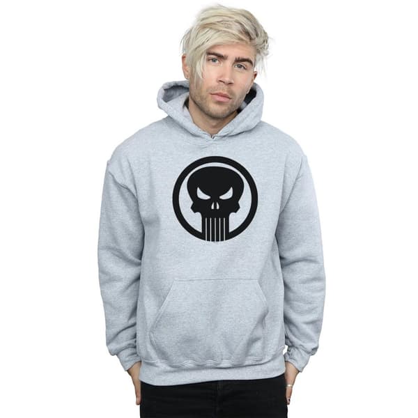 Marvel Mens The Punisher Skull Circle Hoodie
