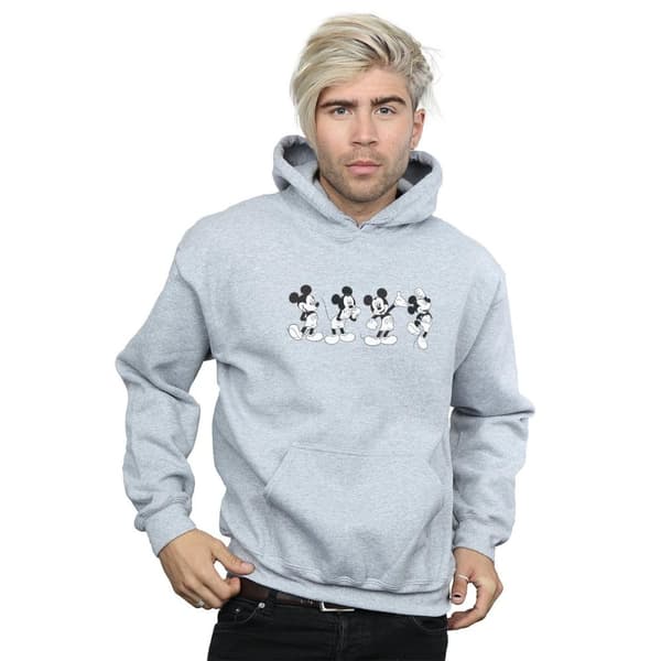 Disney Mens Mickey Mouse Four Emotions Hoodie