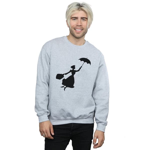 Disney Mens Mary Poppins Flying Silhouette Sweatshirt