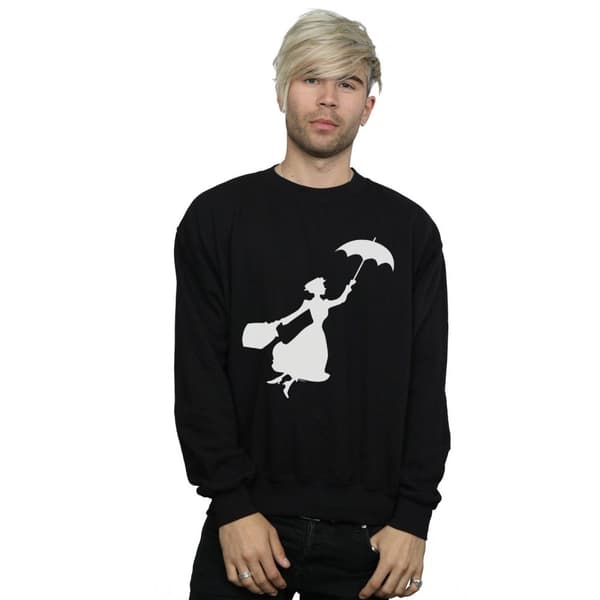 Disney Mens Mary Poppins Flying Silhouette Sweatshirt