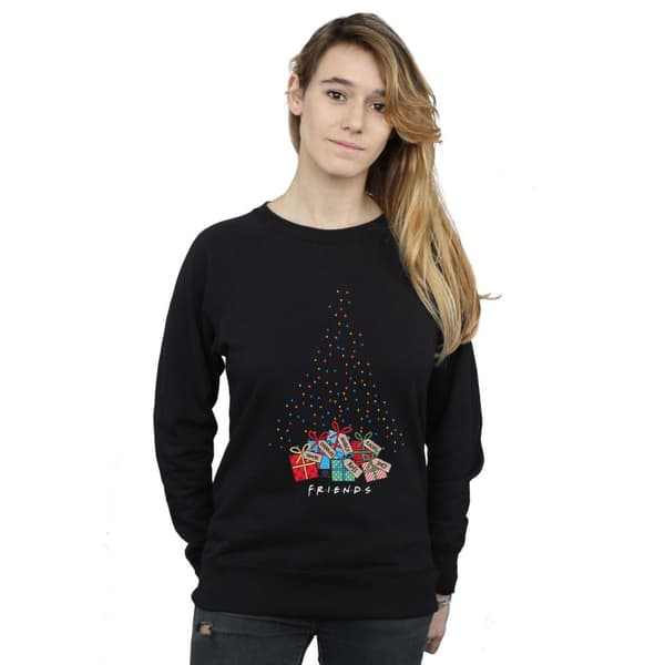 Friends Womens/Ladies Christmas Tree Lights Sweatshirt