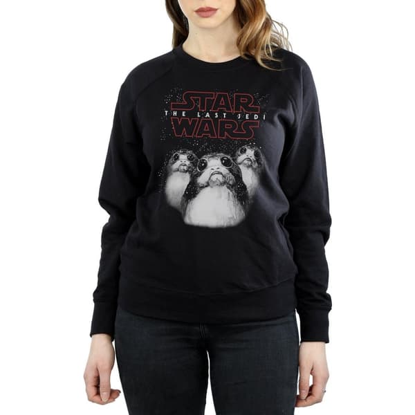 Star Wars Dam/Tjej The Last Jedi Porgs Sweatshirt