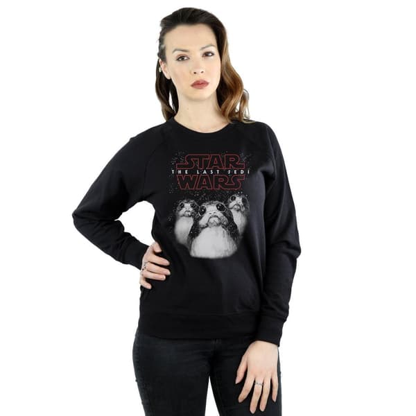 Star Wars Dam/Tjej The Last Jedi Porgs Sweatshirt