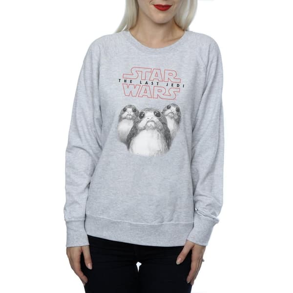 Star Wars Dam/Tjej The Last Jedi Porgs Sweatshirt