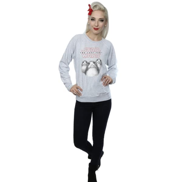 Star Wars Dam/Tjej The Last Jedi Porgs Sweatshirt