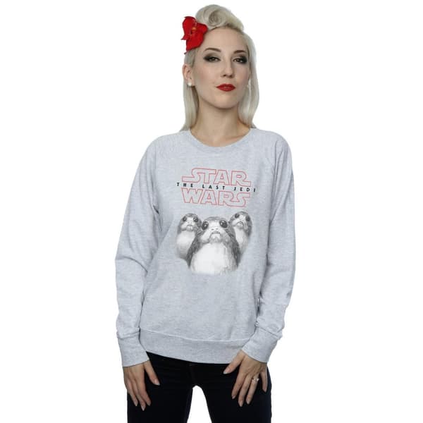 Star Wars Dam/Tjej The Last Jedi Porgs Sweatshirt