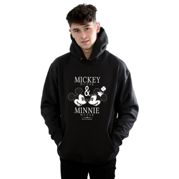 Disney Mens Mickey And Minnie Mouse Mousecrush Mondays Hoodie