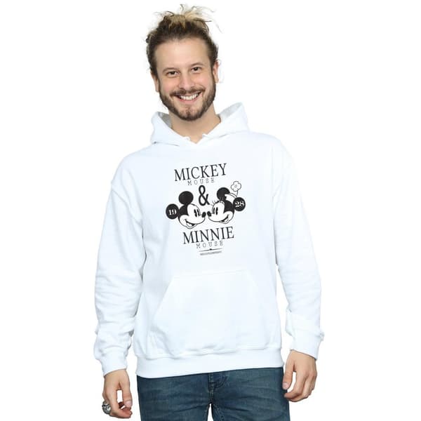 Disney Mens Mickey And Minnie Mouse Mousecrush Mondays Hoodie