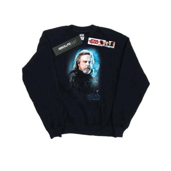 Star Wars Dam/Tjej The Last Jedi Luke Skywalker Sweatshirt med borstad yta