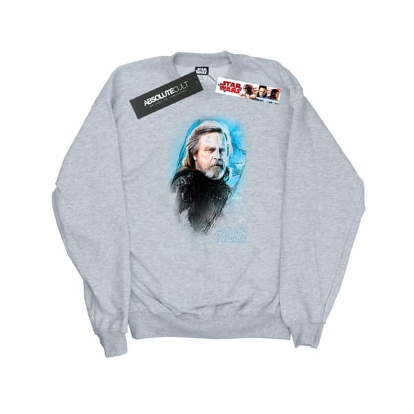 Star Wars Dam/Tjej The Last Jedi Luke Skywalker Sweatshirt med borstad yta