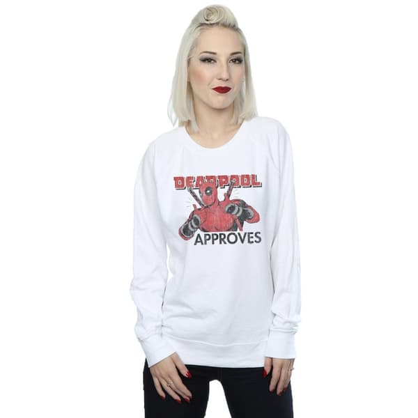 Marvel Dam/Tjej Deadpool Approves Sweatshirt