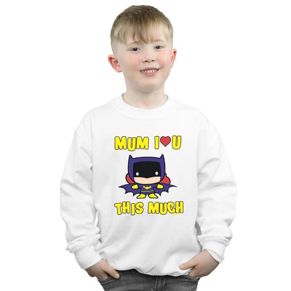 DC Comics Boys Batgirl Mum I Love You This Much Sweatshirt