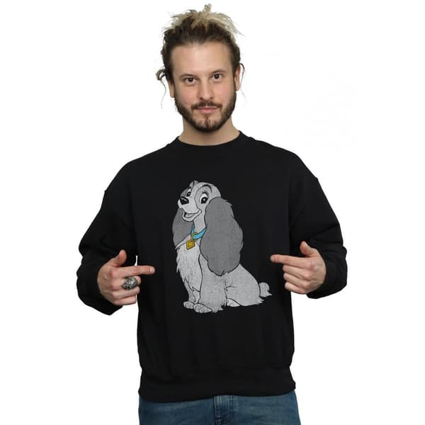 Disney Mens Lady And The Tramp Classic Lady Sweatshirt