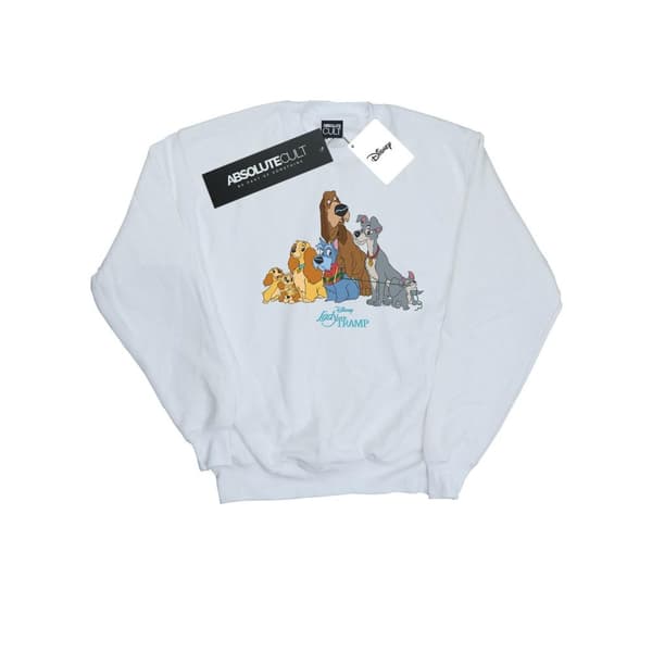 Disney Mens Lady And The Tramp Classic Group Sweatshirt