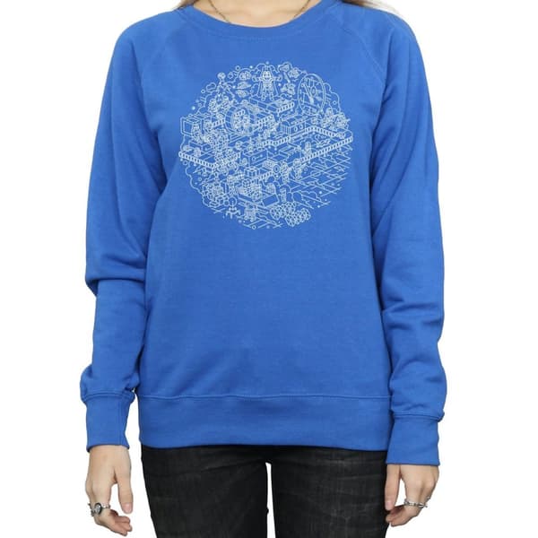Star Wars Womens/Ladies Christmas Death Star Sweatshirt